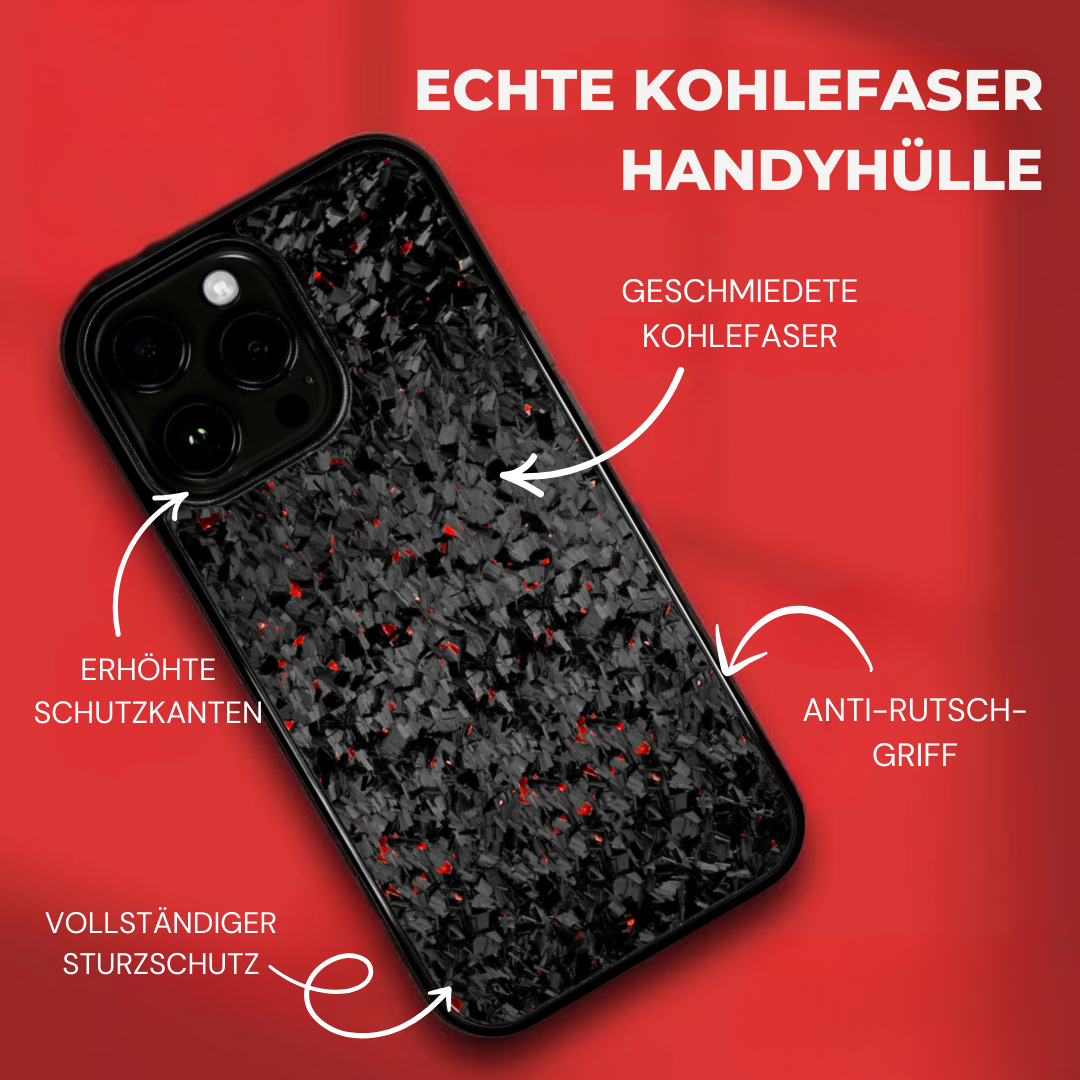 Geschmiedetes Kohlefaser-Magsafe-Launchpack - Rot