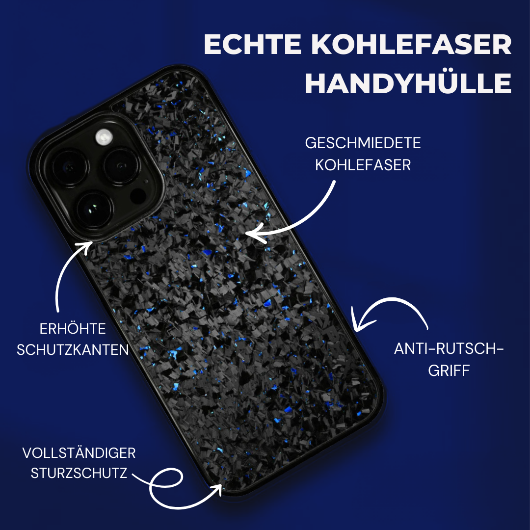 Geschmiedetes Kohlefaser Magsafe-Launchpack – Blau