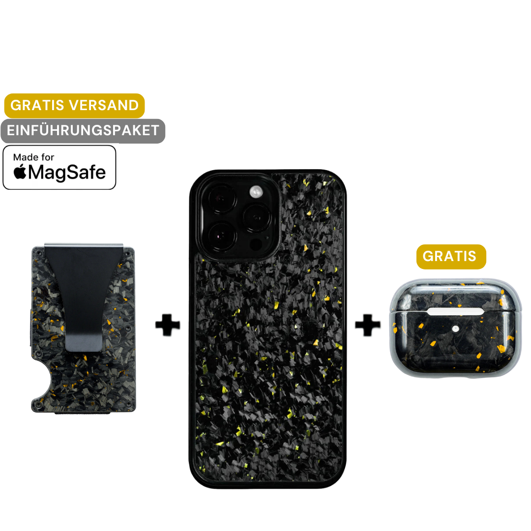 Geschmiedetes Kohlefaser-Magsafe-Launchpaket – Gold