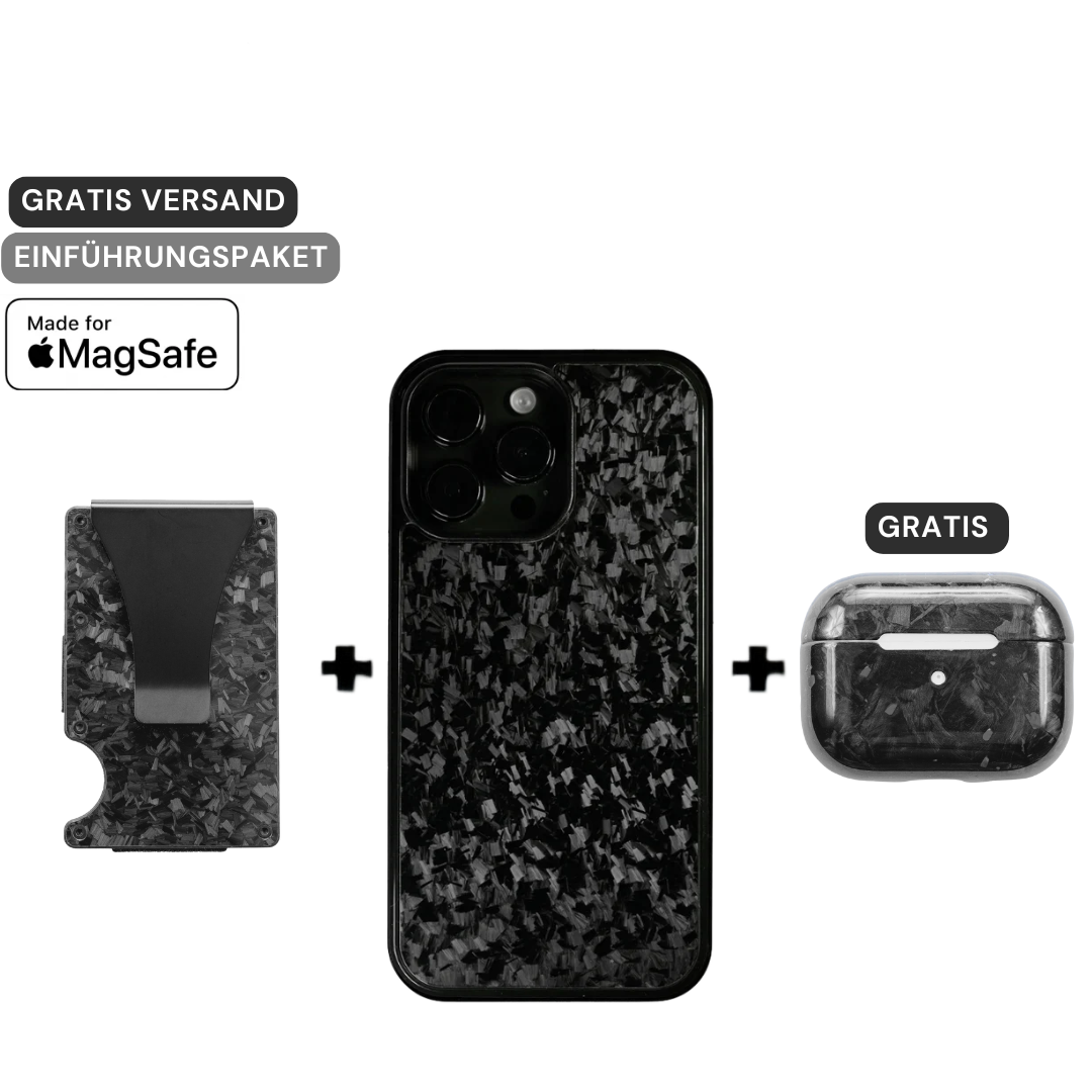 Geschmiedetes Kohlefaser Magsafe-Launchpack - Schwarz